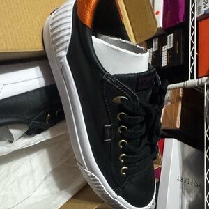 Keds Black and Orange Sneakers